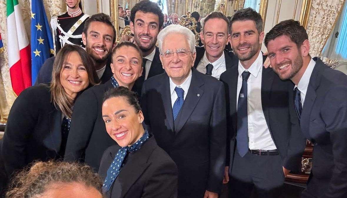 Tennis | Berrettini show al Quirinale: la gag con Paolini e Mattarella