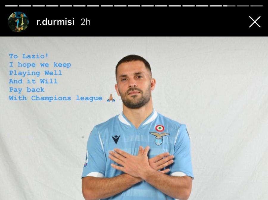 Durmisi: “Lazio, spero che giocherai bene e andrai in Champions League”