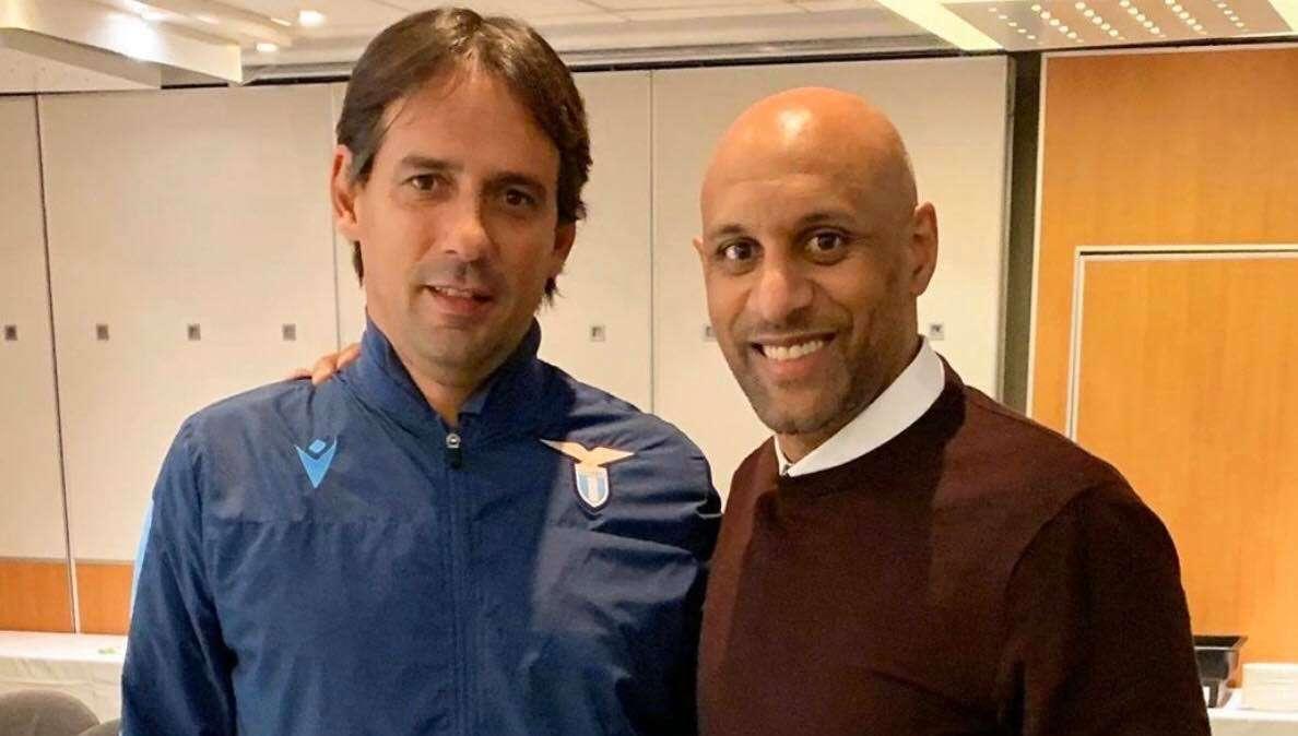 Lazio, la visita di Dabo: "Un piacere rivedere Inzaghi, è uno dei migliori allenatori!" - FOTO