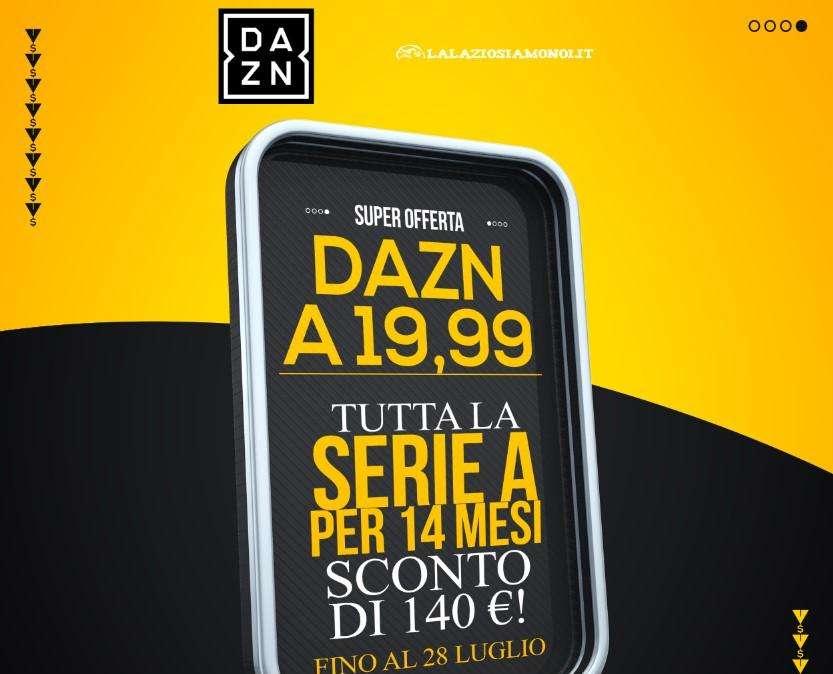 DAZN | TUTTA LA SERIE A  e TUTTA L'EUROPA LEAGUE CON LO SCONTO DI 140 EURO! ATTIVA ORA SENZA IMPEGNO!