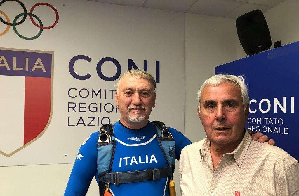 Campionato del mondo di paracadutismo, Lino Della Corte a Montecitorio - FOTO