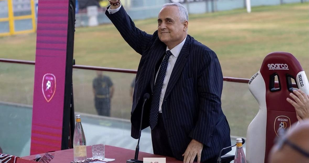 Reggina, accoglienza da 're' per Lotito: in 4mila al Granillo solo per lui