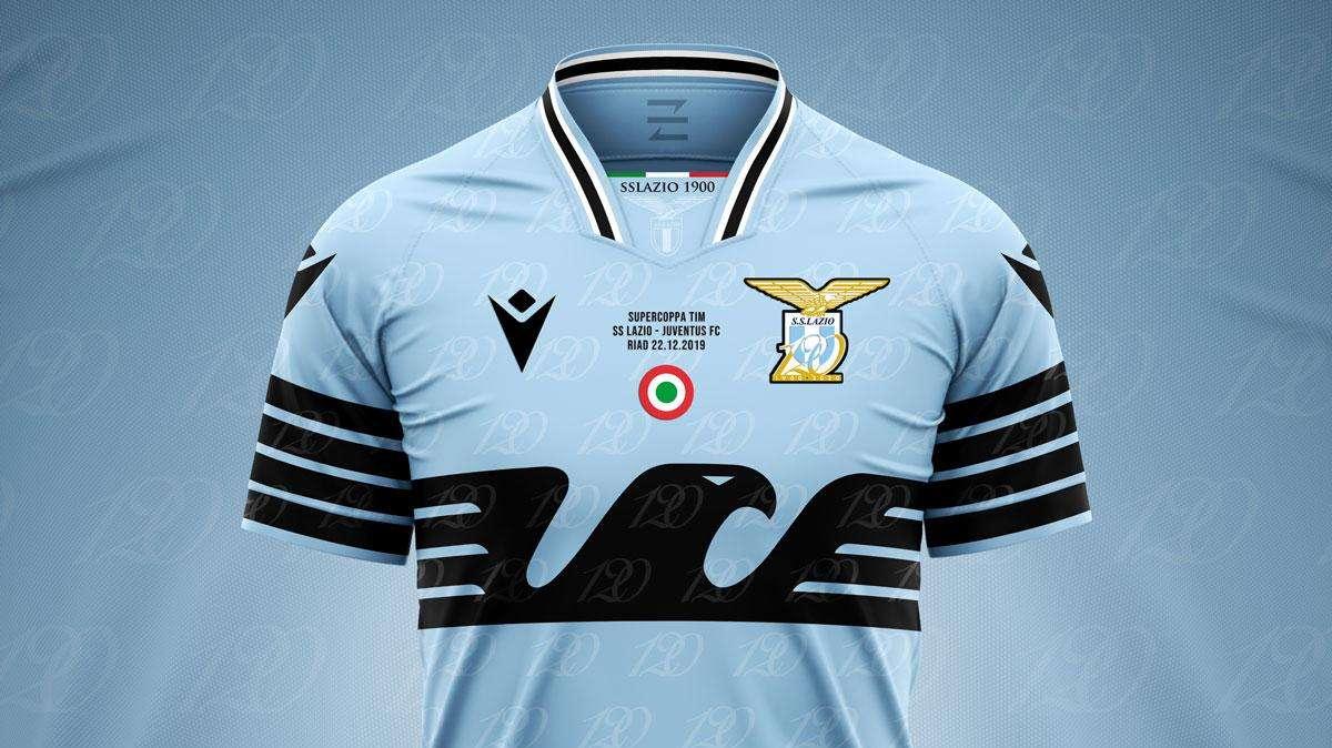 Supercoppa Italiana, le maglie di Lazio e Juve: i concept kit di EZ Design