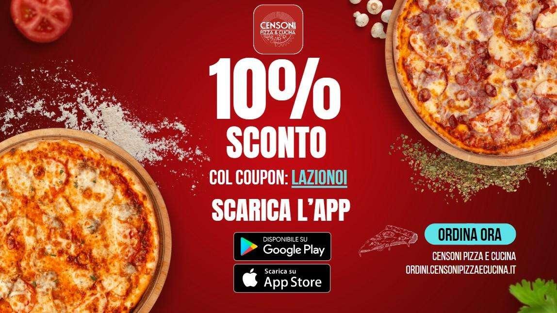 COUPON SCONTO PER L'ORDINE DA CENSONI PIZZA e CUCINA: RISCATTA IL 10%!