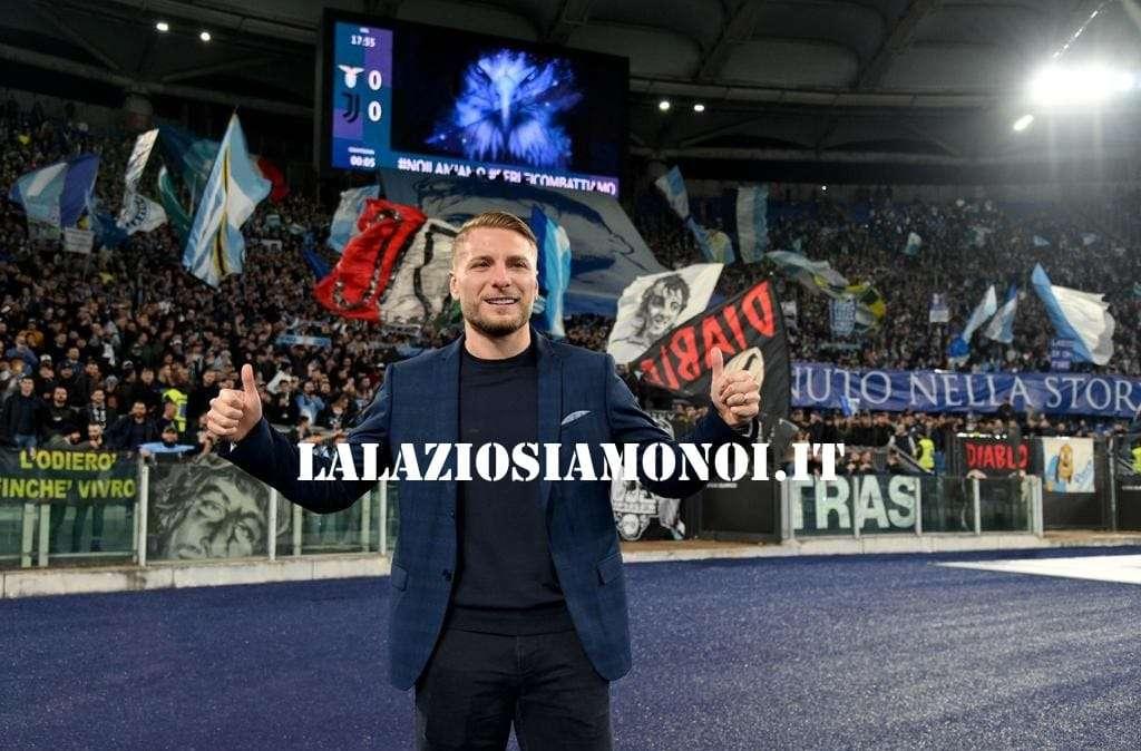 PHOTOGALLERY - Lazio, l'omaggio della Curva Nord a Immobile