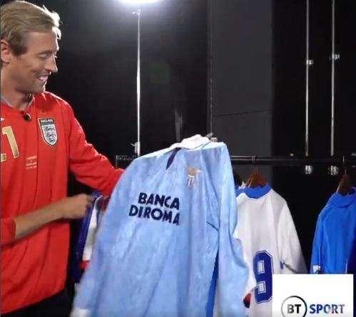 Lazio, Crouch sfoggia la maglia di Gascoigne: “Dovevo averla!” - FT&VD