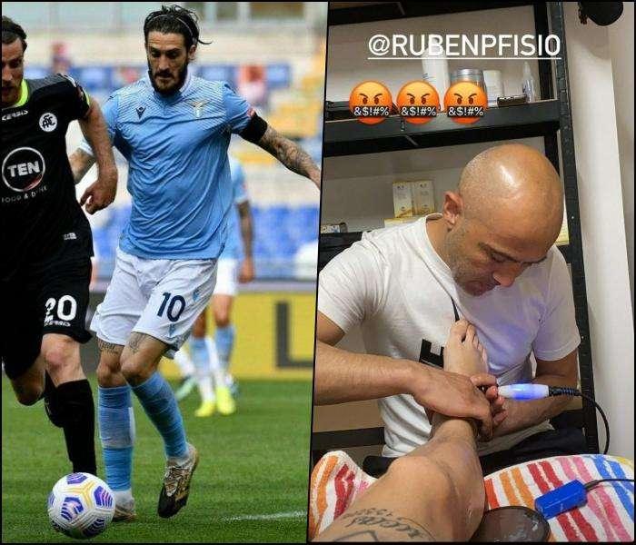 Lazio, Luis Alberto non si ferma: terapie alla caviglia nel giorno libero - FOTO