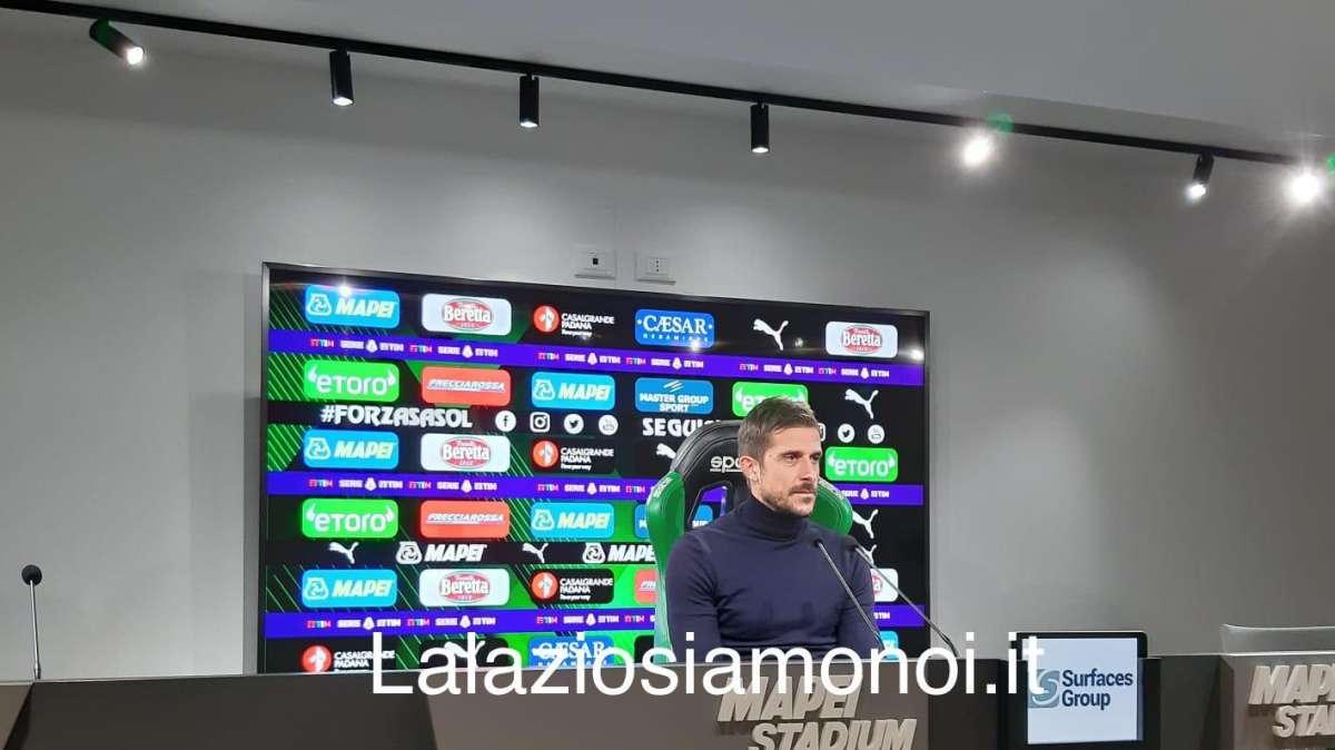 Sassuolo - Lazio, Dionisi: "La traversa di Basic? La fortuna non c'entra"