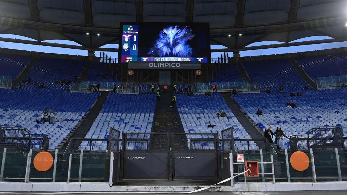 Lazio - Inter, atto uno: Olimpico quasi deserto in Serie A, il dato sui biglietti venduti