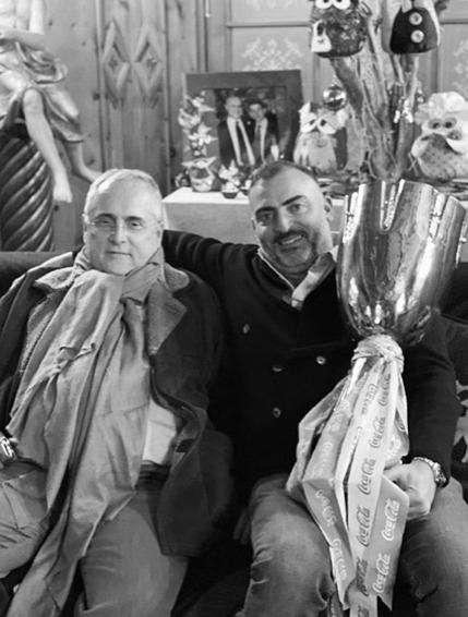 Lazio, Lotito a Cortina d'Ampezzo con... la vera Supercoppa! - FOTO