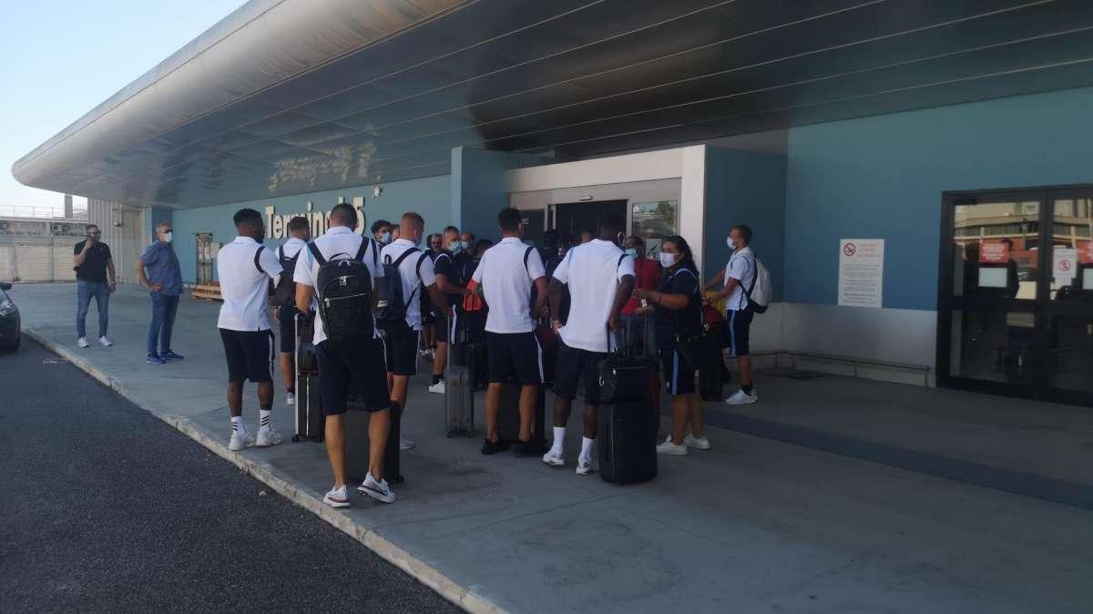 Lazio, alla volta di Auronzo: la squadra in partenza da Fiumicino - FT&VD