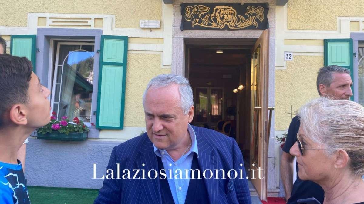 Lazio, Lotito rassicura un tifoso su Immobile: le parole 