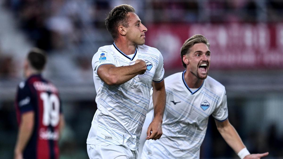 Bologna - Lazio, Frattesi: primo gol ed esultanza speciale - VD