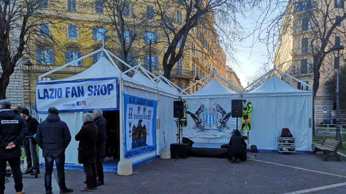 Lazio, a Piazza della Libertà l'inaugurazione del Villaggio biancoceleste - FT