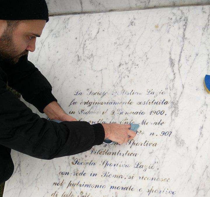 118 anni, grazie al Lazio Club Bruxelles torna a splendere la stele di Bigiarelli - FOTO
