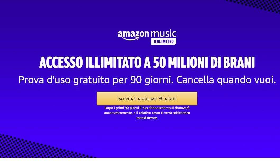 MUSICA GRATIS CON AMAZON PER BEN 3 MESI! 50 MILIONI DI BRANI, INTERAGISCE CON ALEXA!