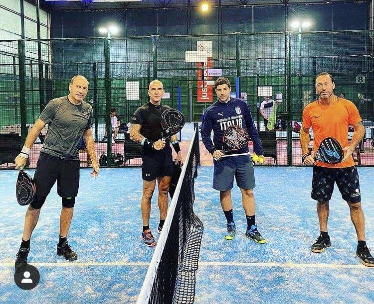 Sfida a padel tra ex Lazio: in campo Marchegiani, Marcolin, Di Canio e Giannichedda - FT