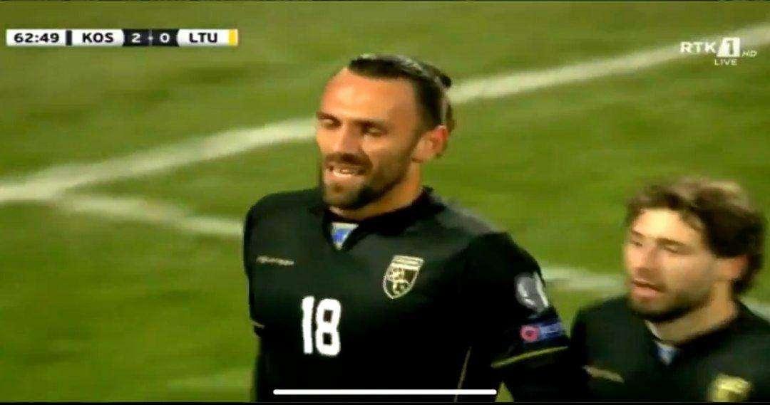 Kosovo - Lituania, Muriqi sigla il gol del raddoppio: il colpo di testa è imprendibile! - VIDEO
