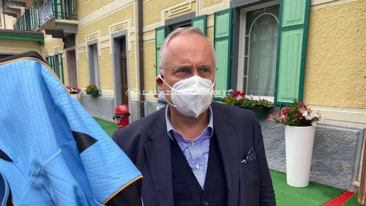AURONZO GIORNO 8 - Lazio, ecco Lotito: "Sarri? Per lui parlano i fatti..." - VIDEO