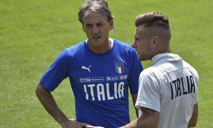 Italia, Mancini su Immobile: "Felice di lui, con noi fa sempre bene"