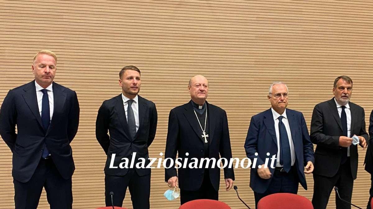 RIVIVI DIRETTA - "Fratelli Tutti", Lotito e Immobile in Vaticano: presente anche Tardelli - FOTO