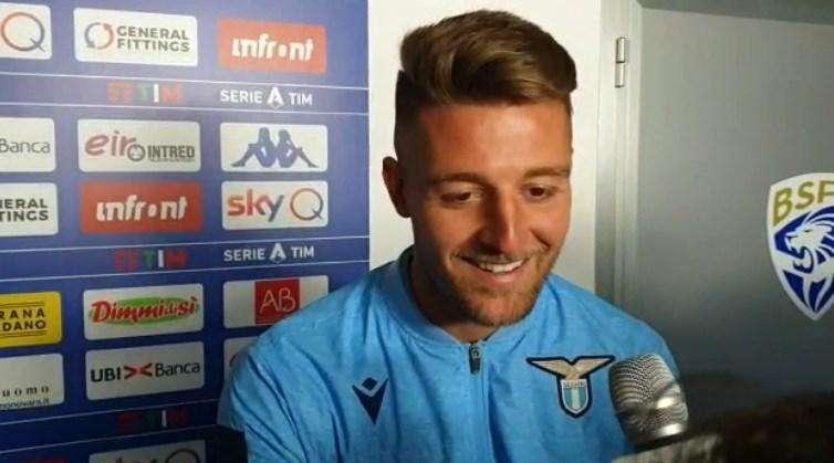 Brescia - Lazio, Milinkovic: "Lottiamo sempre fino alla fine, ora avanti senza paura" - VD