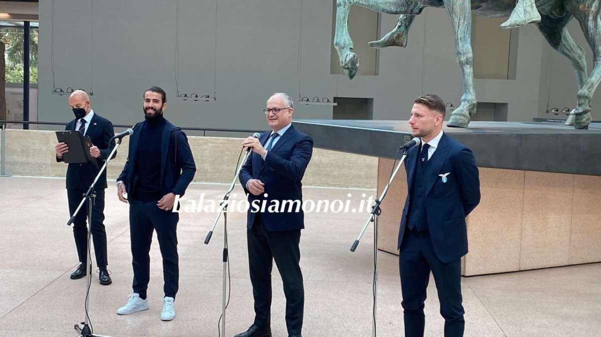 Campidoglio, Immobile e Oliveira: "Abbiamo grande responsabilità, vogliamo la pace" - FOTO&VIDEO