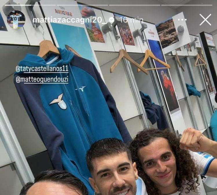 Lazio, si esulta negli spogliatoi: il selfie di Zac, Guendo e Taty - FOTO