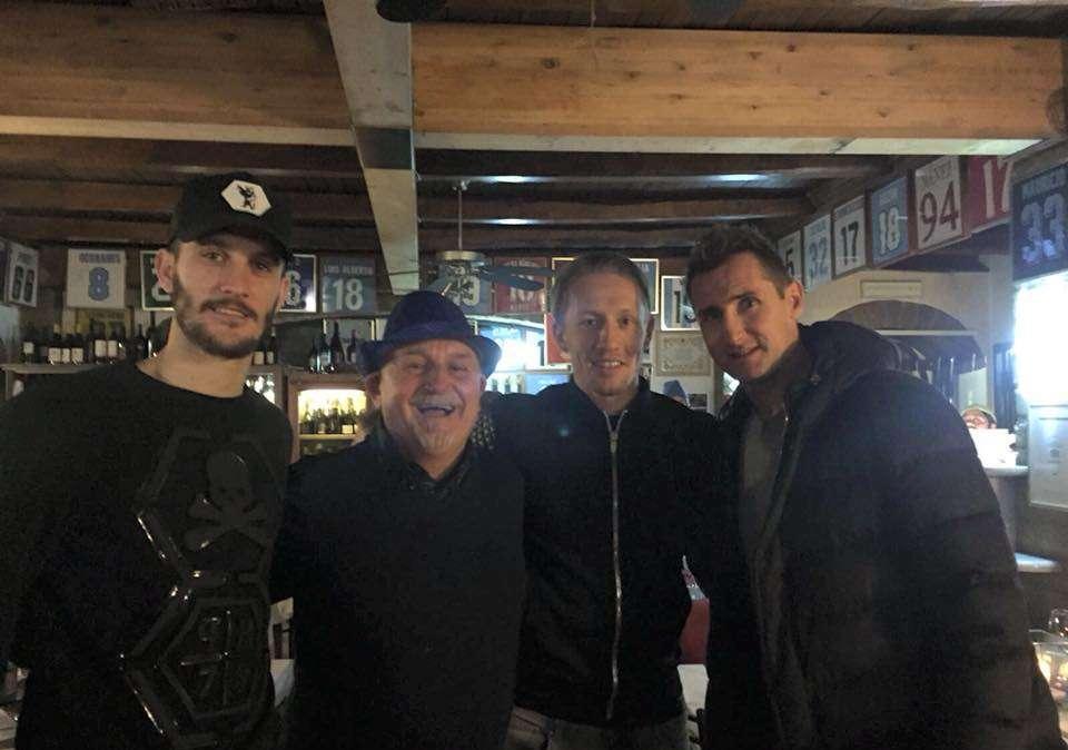 Klose, visita di piacere a Roma. E a cena ci sono anche Luis Alberto e Lucas Leiva - FOTO