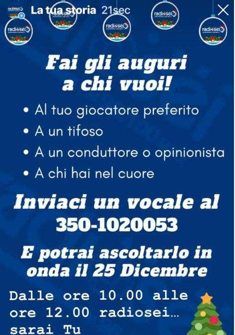 A NATALE, RADIOSEI SARAI TU! INVIA UN VOCALE, ASCOLTATI IN DIRETTA DALLE 10 ALLE 12!