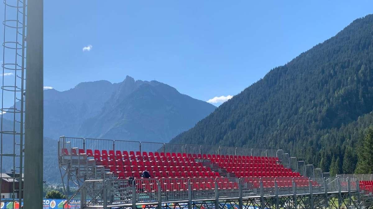 AURONZO GIORNO 1 - Lazio, lo Zandegiacomo si allarga: c'è una nuova tribuna - FOTO