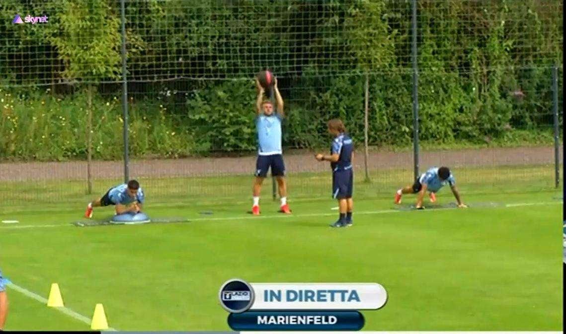 MARIENFELD GIORNO 2 - Lazio, prove tattiche per gli attaccanti. Felipe Anderson ok
