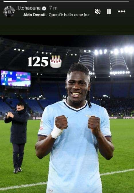 Lazio, Tchaouna ti fa gli auguri: la storia Instagram