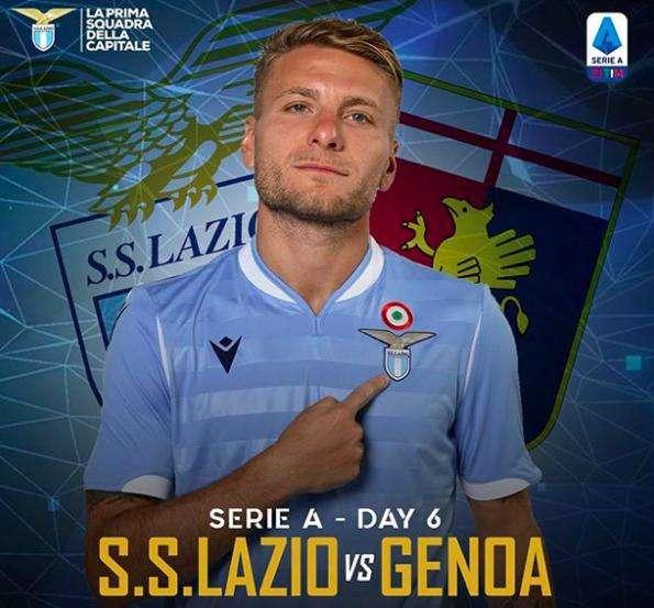 Lazio - Genoa, la carica sui social. E Immobile è l'uomo-copertina - FOTO