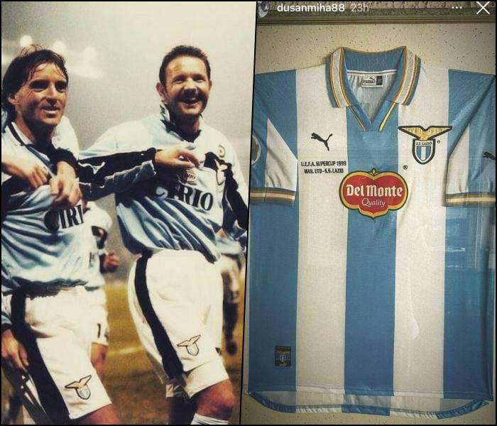 Mihajlovic, tanta Lazio nella stanza dei trofei: il figlio condivide una maglia speciale! - FOTO
