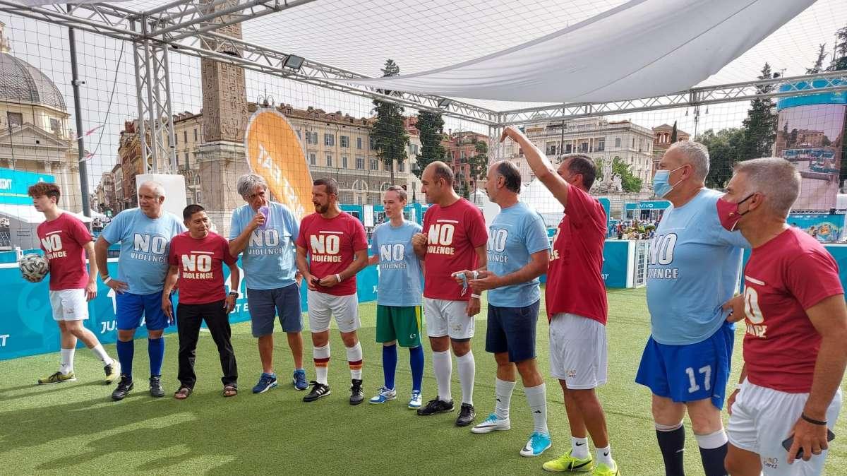 Uefa Festival, la sfida tra Fondazione Lazio 1900 e Roma Cares contro la violenza - FOTO
