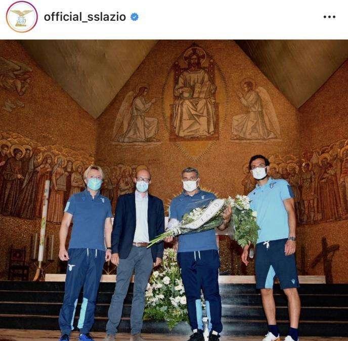 Lazio, visita di una delegazione al cimitero di Bergamo - FOTO&VIDEO