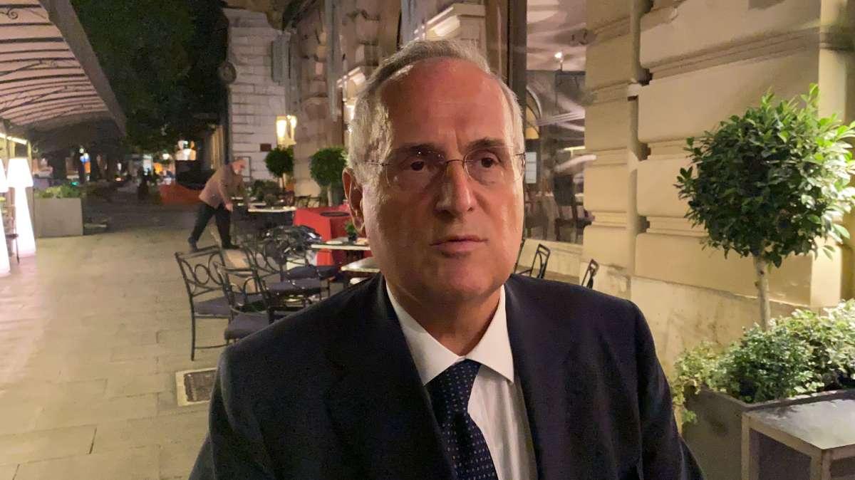 Lazio, Lotito: “Squadra forte e ambiziosa. Sarri maestro, la spingerà al massimo” - VIDEO