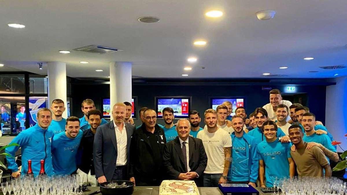 Lazio, la festa per Lotito senatore. Il patron: "Possiamo fare qualcosa di grande"