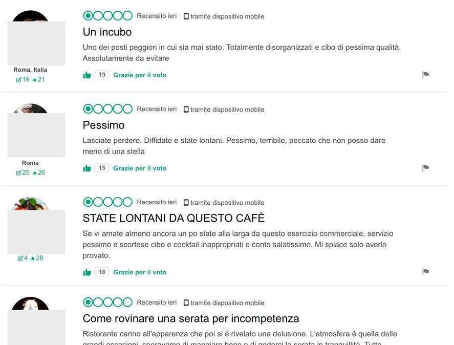 Rabbia Lazio, su Tripadvisor le recensioni al locale di Giacomelli: "Chef incompetente..."