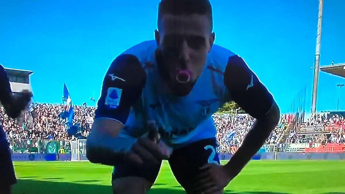 Lazio, Milinkovic-Savic diventa papà: l'esultanza non lascia dubbi
