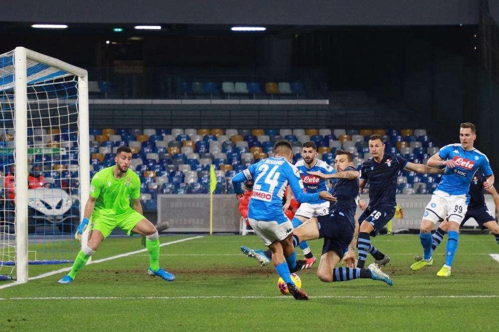 Napoli - Lazio, le statistiche del match: dominio totale e tanta sfortuna