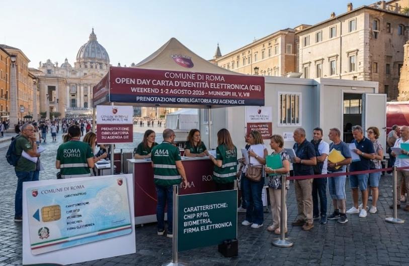 Carta d'identità elettronica a Roma: sedi, orari per l'open day!