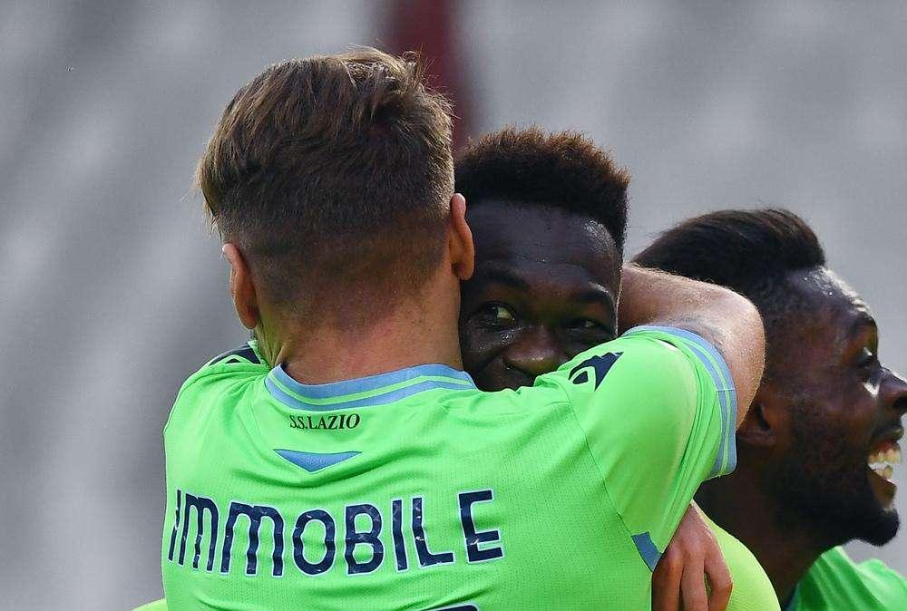 Lazio, Immobile gioisce per il gol di Caicedo: "Panterone" - FOTO