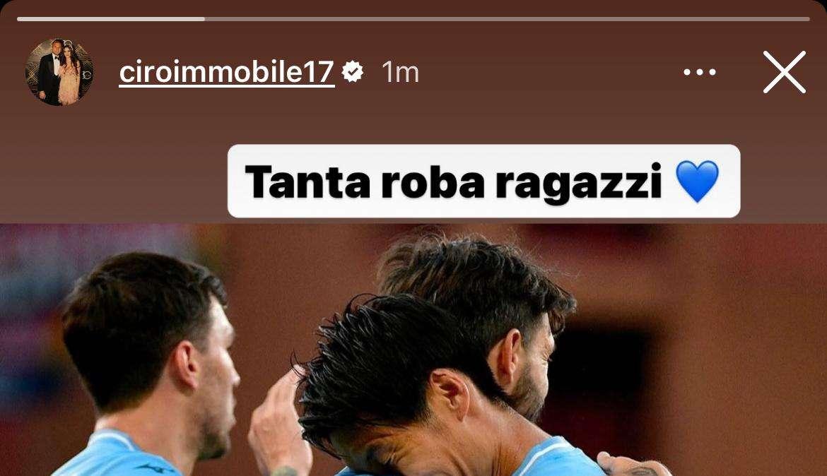 Genoa - Lazio, Immobile esulta con Luis Alberto: "Grande Mago!" - FOTO
