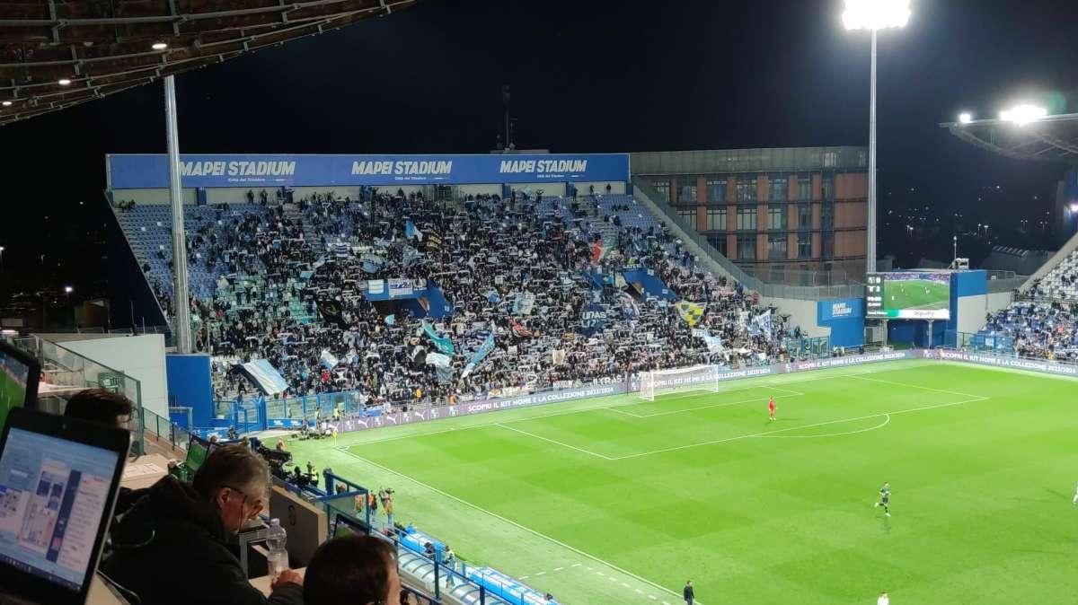 Sassuolo-Lazio, sciarpata e festa del settore ospiti: i video dal Mapei