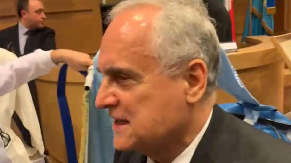 Lazio, Lotito: "Siamo un punto di arrivo. Ho preservato la storia, sono laziale da..." - VIDEO