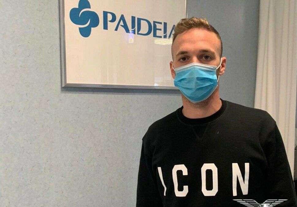 Lazio, Lazzari in Paideia: controlli per l'esterno dopo l'infortunio col Bologna