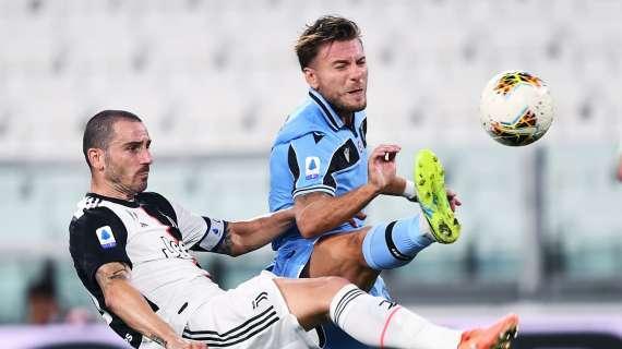 Lazio di cuore, ma non basta: 2-1 Juve con doppio Ronaldo e Immobile