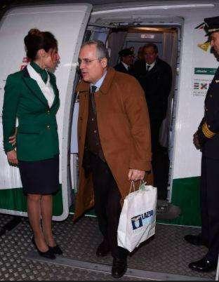 Nazionale, il presidente Lotito porta la Lazio sempre con sé - FOTO